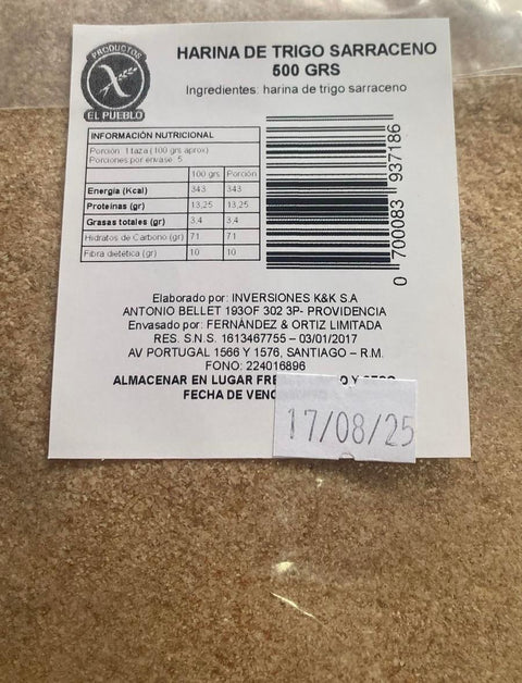 Harina Sarraceno Sin Gluten