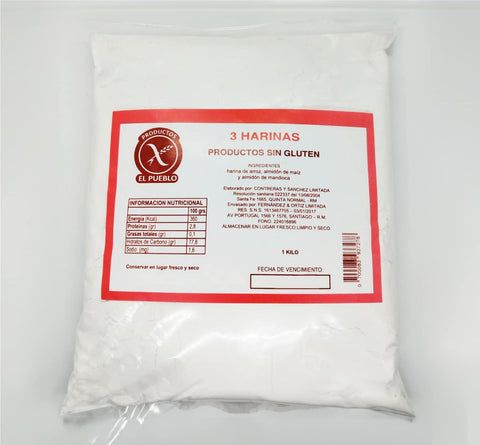 Mezcla 3 Harinas Sin Gluten