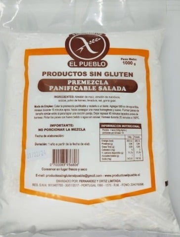 Premezcla Panificable Salada Sin Gluten