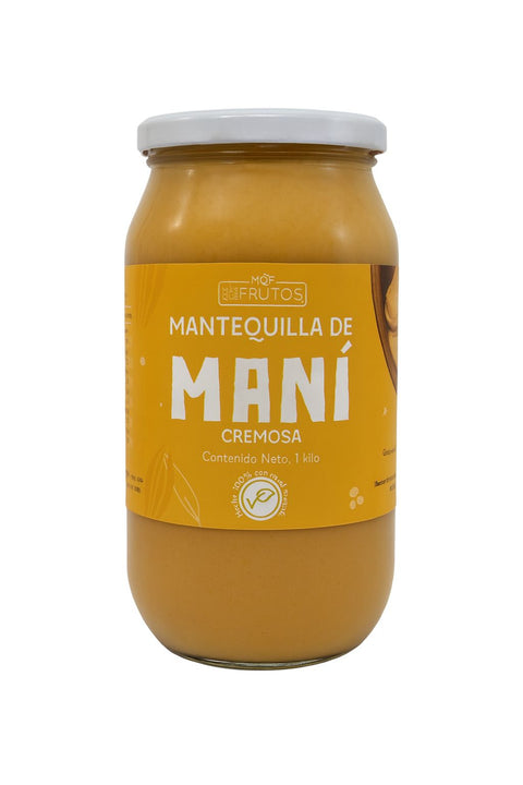 mantequilla de maní cremosa
