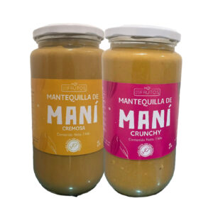 Pack Mantequilla de Maní Cremosa 1 kilo + Crunchy 1 kilo